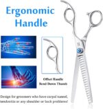 JASON 7 Inch 21-Teeth Chunkers Shears for Dogs, Ergonomic Cats Grooming Texturiz... - Image 5