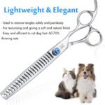 JASON 7 Inch 21-Teeth Chunkers Shears for Dogs, Ergonomic Cats Grooming Texturiz... - Image 6