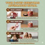 Positive Santa Claus Christmas Jar with 60 Daily Affirmation Cards, Emotional Su... - Image 5