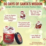 Positive Santa Claus Christmas Jar with 60 Daily Affirmation Cards, Emotional Su... - Image 7