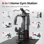 Sportsroyals Home Gym, Multifunctional Workout Station with Leg Press, 150LBS We... - Image 3