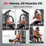 Sportsroyals Home Gym, Multifunctional Workout Station with Leg Press, 150LBS We... - Image 5
