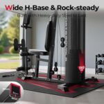 Sportsroyals Home Gym, Multifunctional Workout Station with Leg Press, 150LBS We... - Image 6