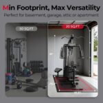 Sportsroyals Home Gym, Multifunctional Workout Station with Leg Press, 150LBS We... - Image 8