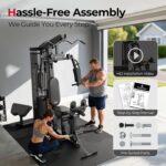 Sportsroyals Home Gym, Multifunctional Workout Station with Leg Press, 150LBS We... - Image 9