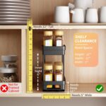 Pull Out Spice Rack Organizer for Cabinet, 3 Packs Slide Out Spice Racks Organiz... - Image 4