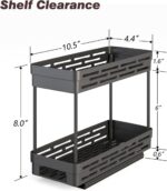 Pull Out Spice Rack Organizer for Cabinet, 3 Packs Slide Out Spice Racks Organiz... - Image 5