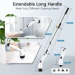 TUYU Electric Spin Scrubber, Full-Body IPX7 Waterproof Bathroom Scrubber with Po... - Image 5