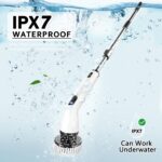 TUYU Electric Spin Scrubber, Full-Body IPX7 Waterproof Bathroom Scrubber with Po... - Image 7