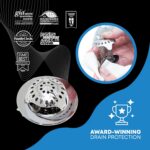 TubShroom Ultra Revolutionary Bath Tub Drain Protector Hair Catcher/Strainer/Sna... - Image 4