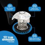 TubShroom Ultra Revolutionary Bath Tub Drain Protector Hair Catcher/Strainer/Sna... - Image 9