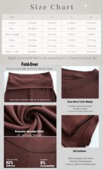YETOWA Womens 2 Piece Outfits Low Rise Flare Leggings Short Sleeve Top Soft Stre... - Image 4