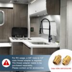 GIMILI Black Kitchen Faucet with Pull Down Sprayer Single Handle Single Hole Rv ... - Image 6