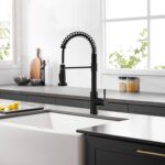 GIMILI Black Kitchen Faucet with Pull Down Sprayer Single Handle Single Hole Rv ... - Image 7