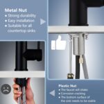 GIMILI Black Kitchen Faucet with Pull Down Sprayer Single Handle Single Hole Rv ... - Image 8