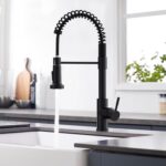 GIMILI Black Kitchen Faucet with Pull Down Sprayer Single Handle Single Hole Rv ... - Image 9