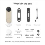 Google Nest Doorbell (Wired, 3rd Gen) - 2K Video, Live View - 2025 - Linen | Vid... - Image 15