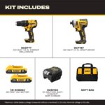 DEWALT 20V MAX Cordless Drill and Impact Driver, Power Drill Brushless 2-Tool Po... - Image 3