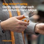 Fiskars Micro-Tip Spring Assisted Scissors, Precision Cutting Stainless Steel Bl... - Image 5