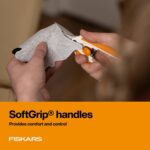 Fiskars Micro-Tip Spring Assisted Scissors, Precision Cutting Stainless Steel Bl... - Image 7