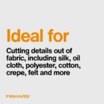 Fiskars Micro-Tip Spring Assisted Scissors, Precision Cutting Stainless Steel Bl... - Image 9