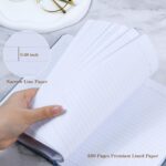 POPRUN Lined Journal Notebook 8 Pack, A5 College Ruled Hardcover Notepad 5.5" x ... - Image 4