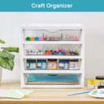 Vtopmart Clear Plastic Desk Organizer, 4-Tier Assemble Desktop File Organizer wi... - Image 8