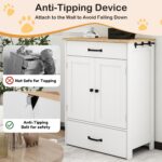 Dog Feeding Station with 2 Elevated Dog Bowls, Food Storage with Adjustable Shel... - Image 6