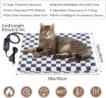 MIXJOY Heated Cat Bed, 11 Adjustable Temperature Cat Heating Pad Indoor with Tim... - Image 5