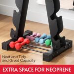 Dumbbell Rack Stand Only, Compatible with Peloton Weights, Ergonomic Weight Rack... - Image 5