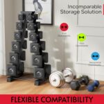 Dumbbell Rack Stand Only, Compatible with Peloton Weights, Ergonomic Weight Rack... - Image 6