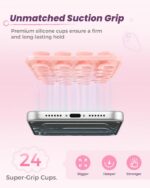 Suction Grip for Phone Case, Double Sided Silicone Suction Phone Mount, Non-Slip... - Image 4