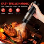 Electric Salt and Pepper Grinder Set Automatic Battery Pepper Mill Shakers Adjus... - Image 3