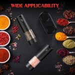 Electric Salt and Pepper Grinder Set Automatic Battery Pepper Mill Shakers Adjus... - Image 7