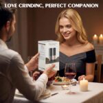 Electric Salt and Pepper Grinder Set Automatic Battery Pepper Mill Shakers Adjus... - Image 8