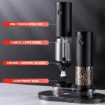 Electric Salt and Pepper Grinder Set Automatic Battery Pepper Mill Shakers Adjus... - Image 10