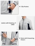 TBMPOY Men's Tracksuits Sweatsuits for Men Sweat Track Suits 2 Piece Casual Athl... - Image 5