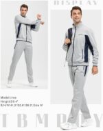 TBMPOY Men's Tracksuits Sweatsuits for Men Sweat Track Suits 2 Piece Casual Athl... - Image 8