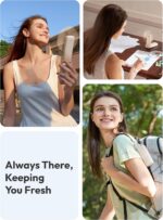 Aecooly Slim Portable Fan, Thin Handheld Fan, USB Rechargeable Mini Personal [24... - Image 4