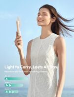 Aecooly Slim Portable Fan, Thin Handheld Fan, USB Rechargeable Mini Personal [24... - Image 5