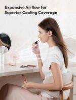 Aecooly Slim Portable Fan, Thin Handheld Fan, USB Rechargeable Mini Personal [24... - Image 6