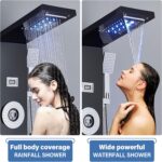 AlenArt Shower Panel Tower System Rainfall Waterfall Shower Head with Body Jets ... - Image 3