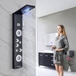 AlenArt Shower Panel Tower System Rainfall Waterfall Shower Head with Body Jets ... - Image 7