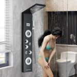 AlenArt Shower Panel Tower System Rainfall Waterfall Shower Head with Body Jets ... - Image 10