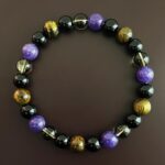 1PC Tiger's Eye Beaded Bracelet – 8 mm Stretchy Healing Crystal Jewelry for Men ... - Image 2