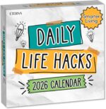 2026 Daily Life Hacks Desktop Calendar | Day To Day Tear Off Calendar with 365 I... - Image 2