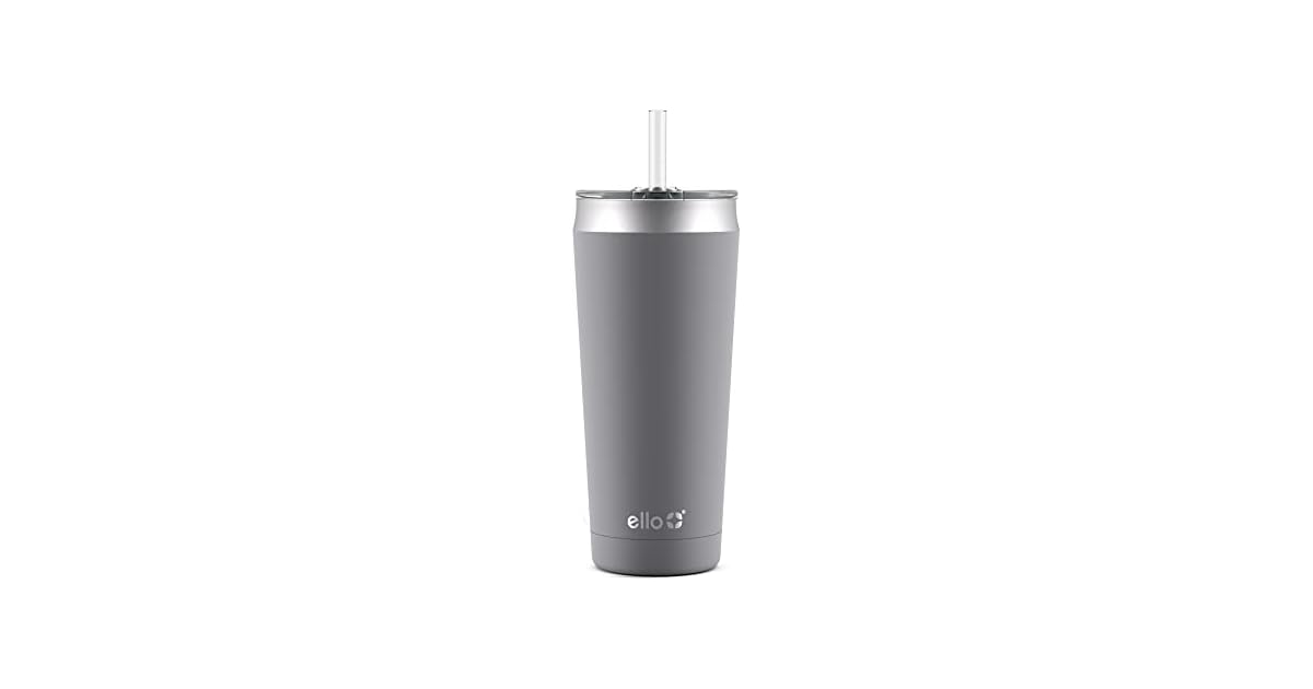 24-Oz Ello Beacon Vacuum Insulated Stainless Steel Tumbler with Optional Straw only .57