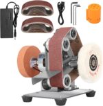 3-In-1 Mini Belt Sander - Electric Bench Grinder Sanding Machine, 7 Adjustable S... - Image 2