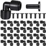 30 PCS Quick Connect 1/4" Drip Irrigation Elbow Fitting, Push-to-Connect Drip Ir... - Image 2