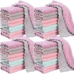 32 Pack Kitchen Dish Cloths Dish Towels, Super Soft and Absorbent Coral Fleece C... - Image 2